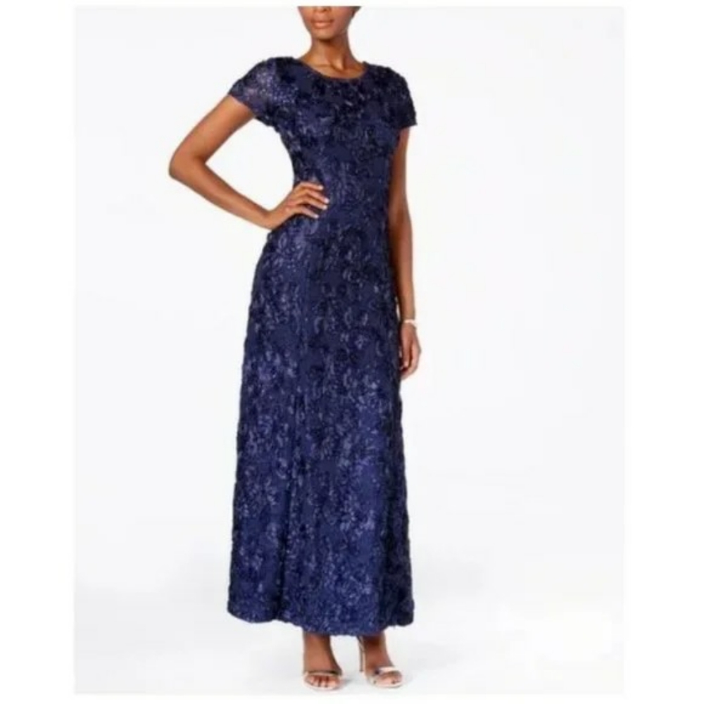 Alex Evenings Rosette Gown
